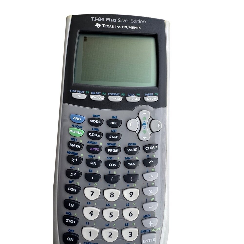 Texas Instruments TI-84 Plus Silver Edition Graphing Calculator With CoverTested - Picture 3 of 8